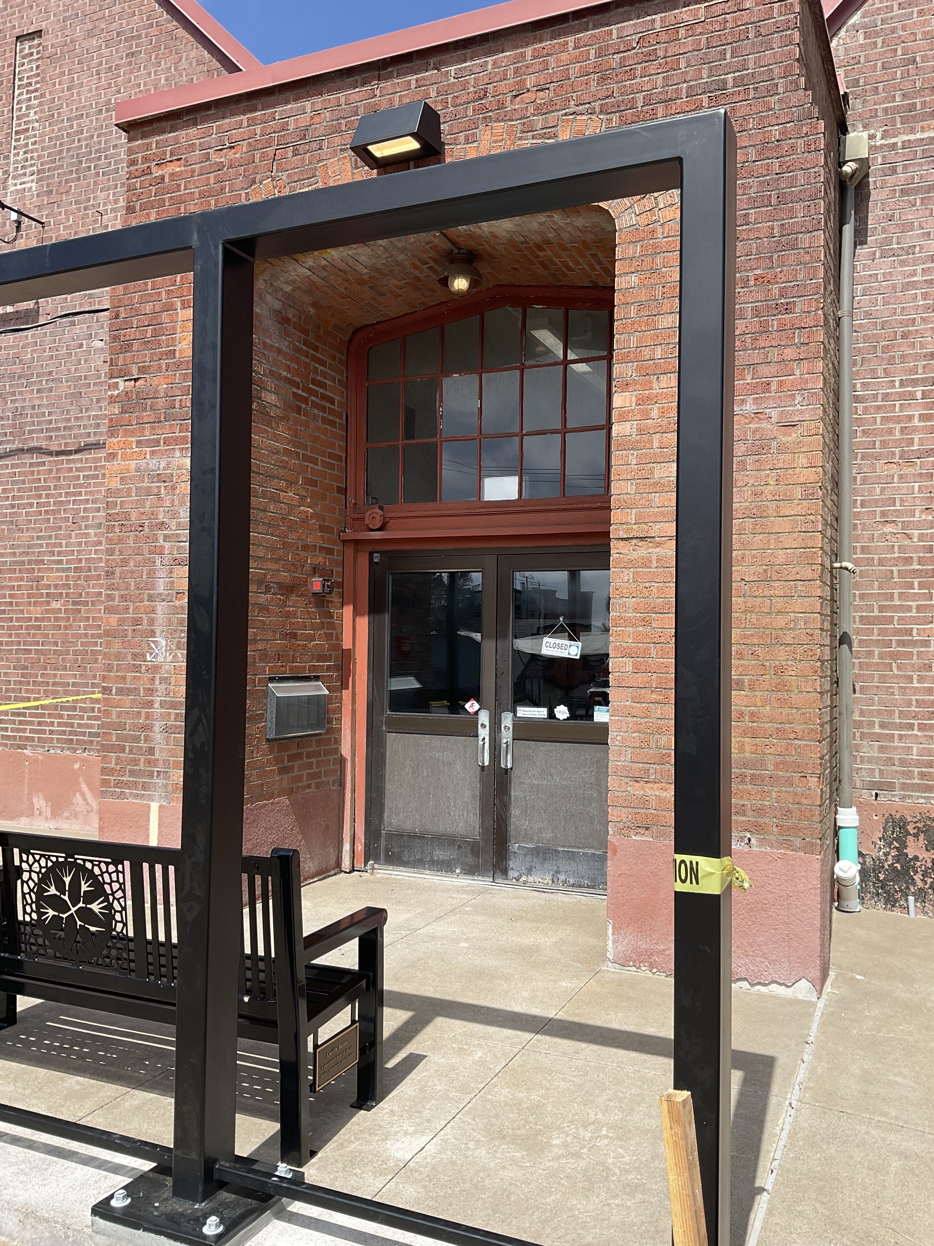 Before South Entryway is restored