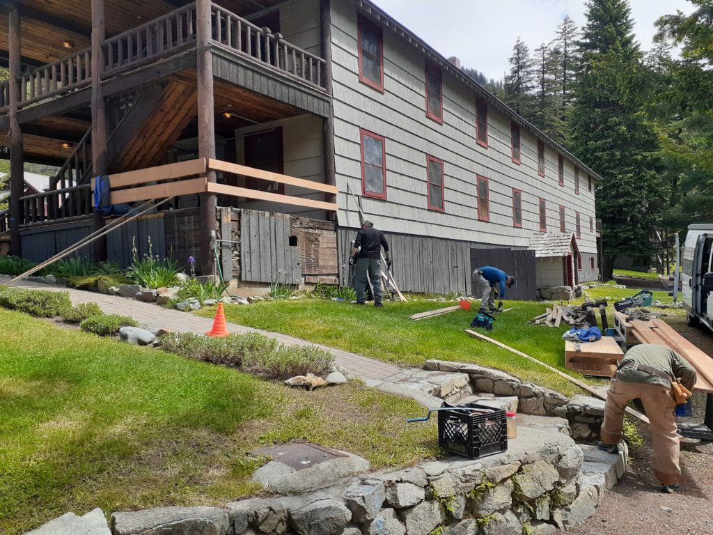 Holden Village Lodge 4 Historic Restoration Preparation